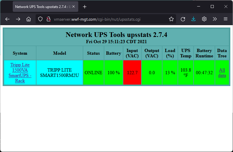 Monitoring a UPS With nut and lighttpd on Linux - Part 1